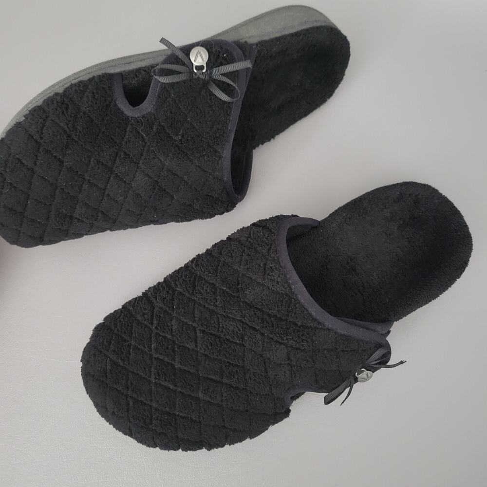 Vionic Womens Orthotic Support Mule Slippers Adilyn Adjustable Black Size 7 - Picture 9 of 11